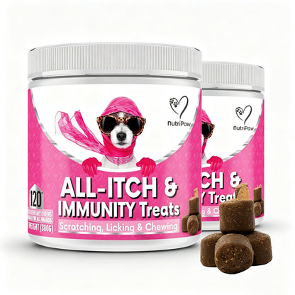 NutriPaw All-Itch Immunity Treats 120 tasty chews